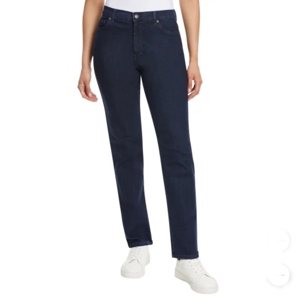 Gloria Vanderbilt Dark Blue Straight Leg Jeans